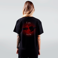 CAMISETA PRETA - KIRA VERMELHO