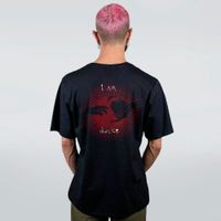 CAMISETA PRETA - KIRA VERMELHO