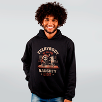 MOLETOM PRETO - EVERYBODY IS ON MY NAUGHTY LIST