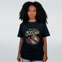 CAMISETA PRETA - I FEEL LIKE AN OUTSIDER