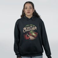 MOLETOM PRETO - I FEEL LIKE AN OUTSIDER