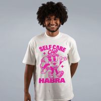 CAMISETA OVERSIZED OFF WHITE - HABRA SELF CARE CLUB