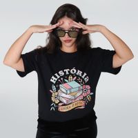 CAMISETA PRETA - APRENDA OU REPITA