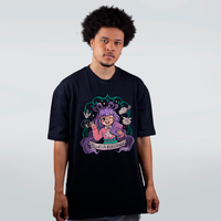 CAMISETA OVERSIZED PRETA - 2 PRINCESA DESASTRADA