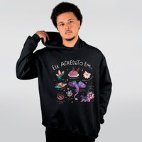 MOLETOM PRETO - EU ACREDITO EM FADAS