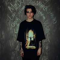 CAMISETA OVERSIZED PRETA - VERÍSSIMO - ENIGMA DO MEDO