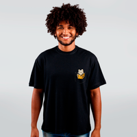 CAMISETA OVERSIZED PRETA - MOCHI