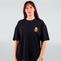 CAMISETA OVERSIZED PRETA - MOCHI