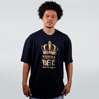 CAMISETA OVERSIZED PRETA - KING PAULO