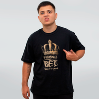 CAMISETA OVERSIZED PRETA - KING PAULO