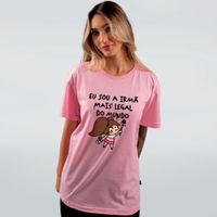 CAMISETA ROSA - IRMÃ MAIS LEGAL DO MUNDO