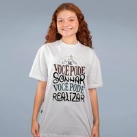 CAMISETA OVERSIZED OFF WHITE - VOCÊ PODE