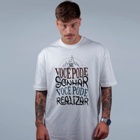 CAMISETA OVERSIZED OFF WHITE - VOCÊ PODE