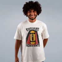 CAMISETA OVERSIZED OFF WHITE - FAZEMOS BONITO