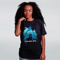 CAMISETA PRETA - I USE ARCH, BTW