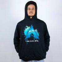 MOLETOM PRETO - I USE ARCH, BTW
