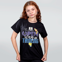 CAMISETA PRETA - THE OPEN WAY OF THINKING
