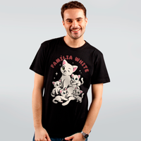 CAMISETA PRETA - FAMÍLIA WHITE