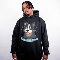 MOLETOM PRETO - THORRESMO AZUL
