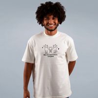 CAMISETA OVERSIZED OFF WHITE - NÃO CRIE EXPECTATIVAS, CRIE GATOS