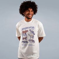 CAMISETA OVERSIZED OFF WHITE - DOGUINHOS NATIVOS DO BRASIL