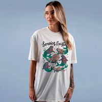 CAMISETA OVERSIZED OFF WHITE - SEREIAS EXISTEM