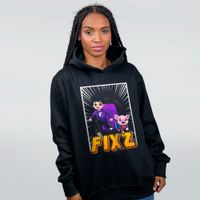 MOLETOM PRETO - FIXZ E SEU AMIGO