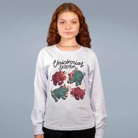 MANGA LONGA OFF WHITE - UNICÓRNIOS EXISTEM