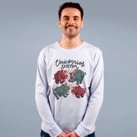 MANGA LONGA OFF WHITE - UNICÓRNIOS EXISTEM