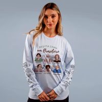 MANGA LONGA OFF WHITE - RESISTA COMO UM BRASILEIRO