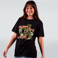 CAMISETA PRETA - EU ODEIO TODOS VOCÊS