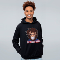 MOLETOM PRETO - AH EU VOU