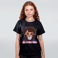 CAMISETA PRETA - AH EU VOU