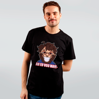 CAMISETA PRETA - AH EU VOU