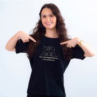 CAMISETA PRETA - NÃO CRIE EXPECTATIVAS, CRIE CACHORROS