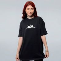 CAMISETA OVERSIZED PRETA - FOREVER HEHE