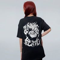 CAMISETA OVERSIZED PRETA - FOREVER HEHE