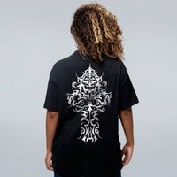 CAMISETA OVERSIZED PRETA - MANIKAS TRIBAL