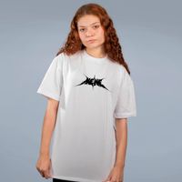 CAMISETA OVERSIZED OFF WHITE - RAGE HEHE