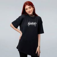 CAMISETA OVERSIZED PRETA - ELFCORE