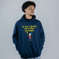 MOLETOM AZUL MARINHO - IRMÃO MAIS LEGAL DO MUNDO