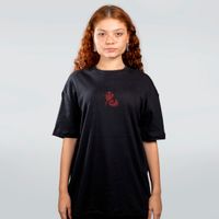 CAMISETA OVERSIZED PRETA - ONI MASK