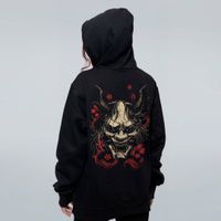 MOLETOM PRETO - ONI MASK