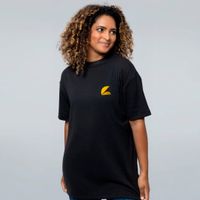 CAMISETA OVERSIZED PRETA - TIMELINE