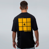 CAMISETA OVERSIZED PRETA - MOSAICO FLOPI