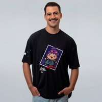 CAMISETA OVERSIZED PRETA - LILA