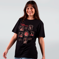 CAMISETA PRETA - EU OUÇO GENTE MORTA