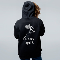 MOLETOM PRETO - DONT QUIT