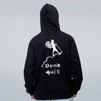 MOLETOM PRETO - DONT QUIT