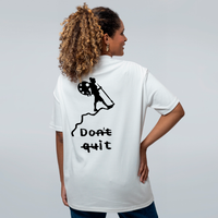 CAMISETA OVERSIZED OFF WHITE - DONT QUIT